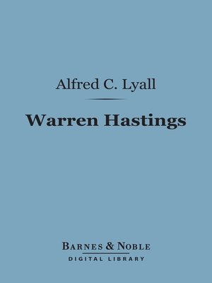 cover image of Warren Hastings